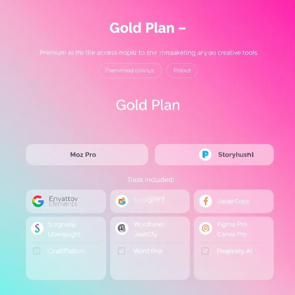 Subscription for Premium SEO, AI & Creative Tools